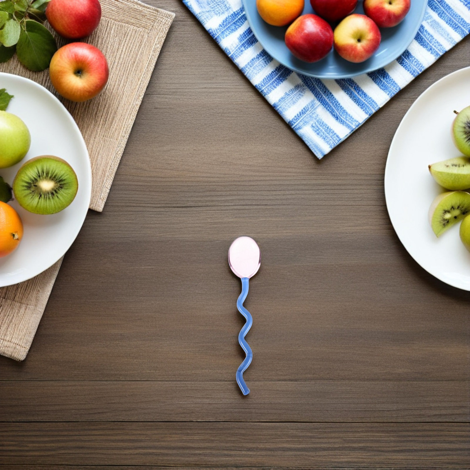 Bar Spoon Twisted - ملعقة خلط قهوة زجاجية مقاومة للحرارة