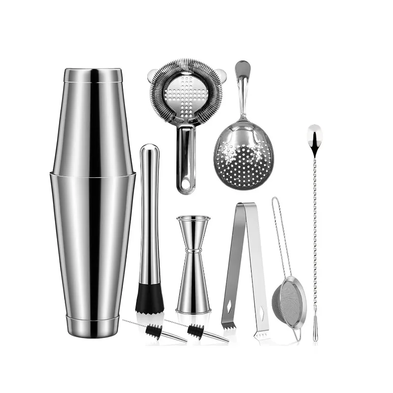 Boston Shaker Set - طقم أدوات بارتندر مخصص من 10