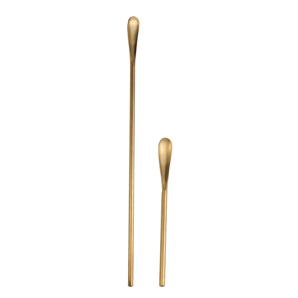 Bar Spoon Twisted - ملعقتا تقليب فاخرتان من الفولاذ المقاوم