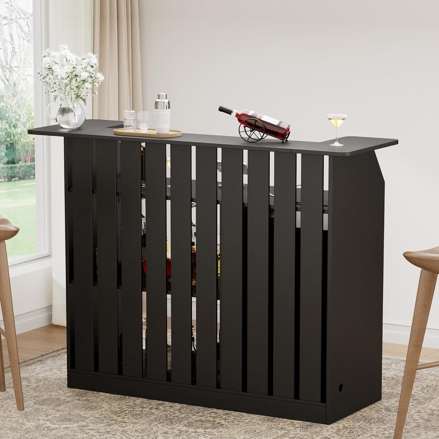طاولة بار على شكل حرف U مع مسا - مراجعة Home Bar And Fridge وسعره