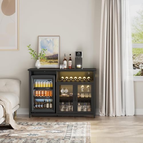 خزانة بار للنبيذ مع مساحة لثلا - مراجعة Home Bar Setup وسعره