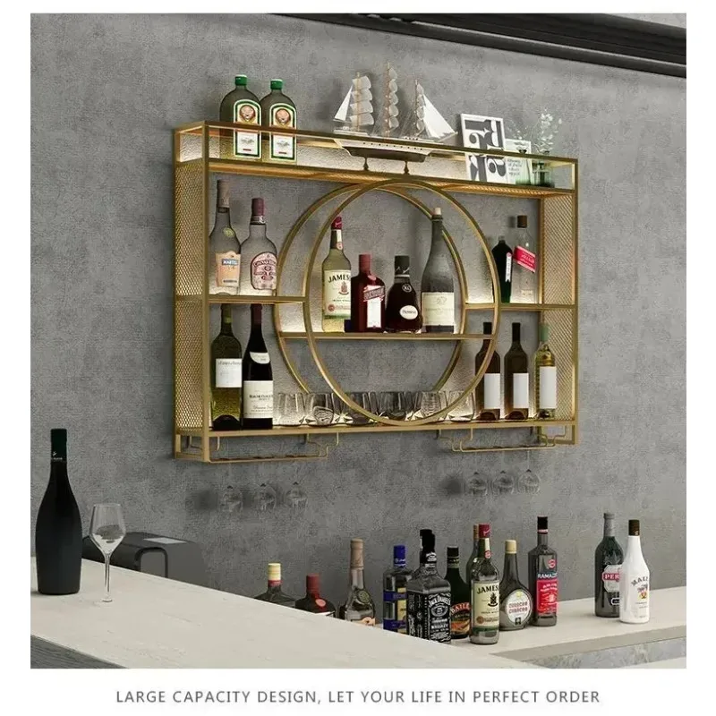 رف نبيذ صناعي مثبت على الحائط  - مراجعة Home Bar Shelves وسعره