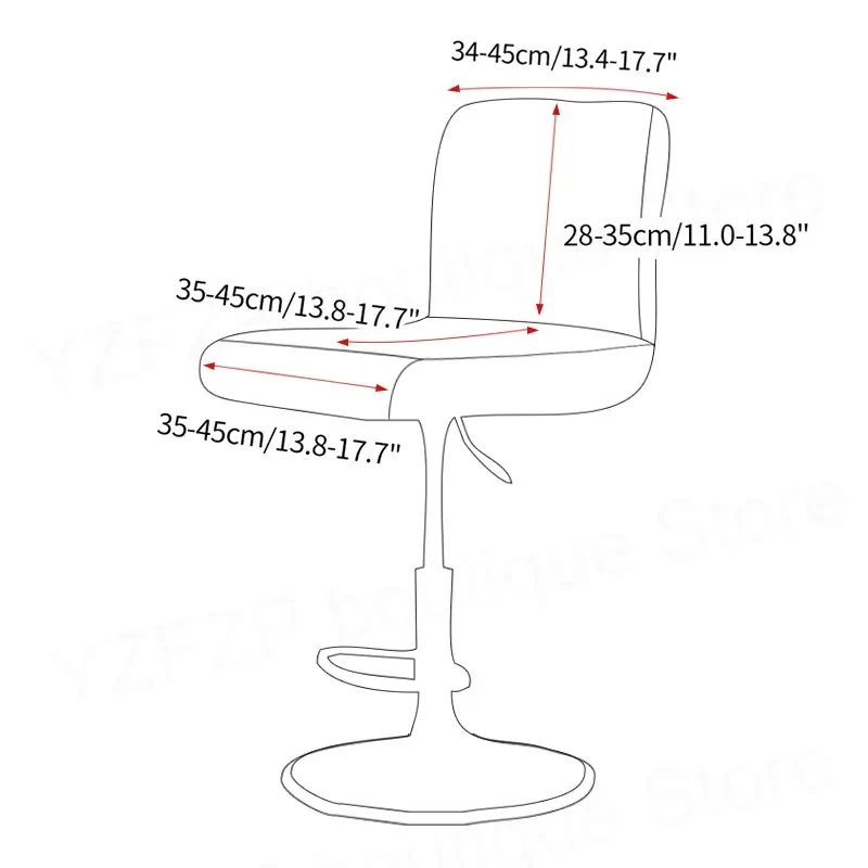 غطاء كرسي مخملي بلون موحد، غطا - مراجعة Home Bar Seating وسعره
