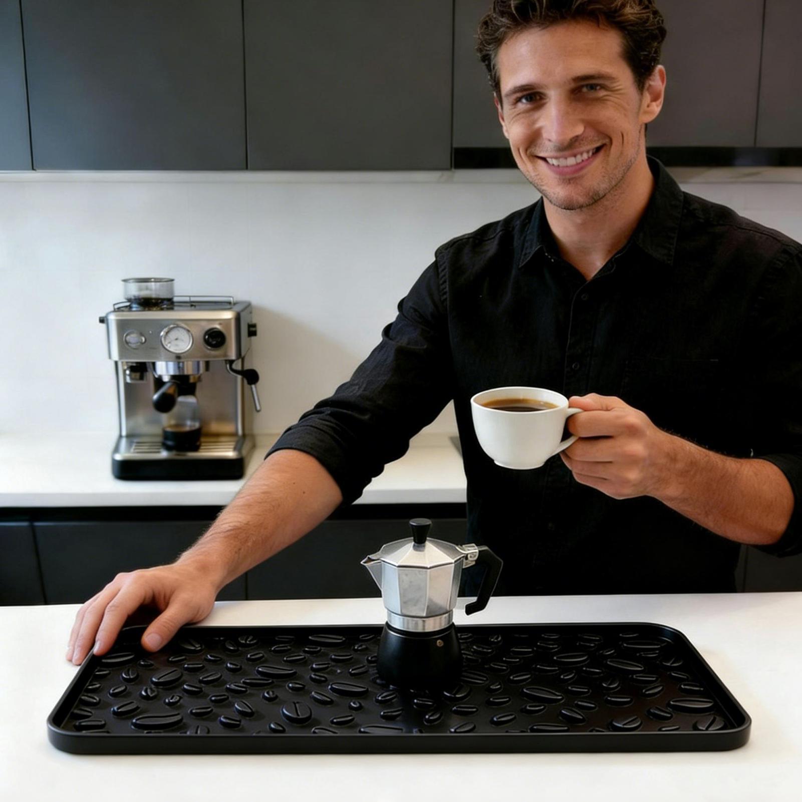 حصيرة قهوة غير قابلة للانزلاق  - مراجعة Bar Mat Rubber وسعره